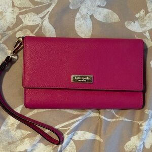 Kate Spade Pink Wristlet Clutch